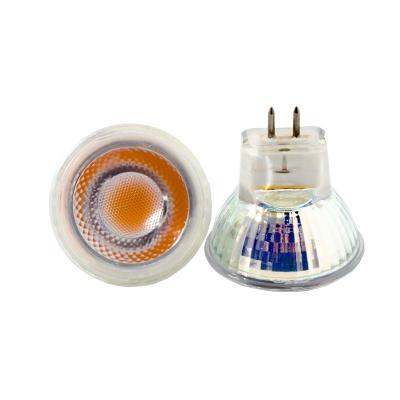 China Hotel HoneyFly LED MR11 GU4 Mini Spotlight 3W 35mm DC12V 3000K COB Spot Light Bulb Warm White Lamp With Glass Cover Cup CE RoHS UKCA for sale