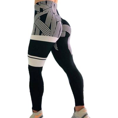 China Antibacterial Fitness Clothing Sportswear Apparel Jinfeng Active Wear Recycled Print Leggings Fitness Yoga for sale