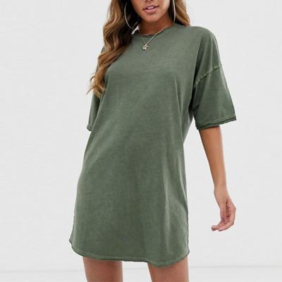 China O-Neck Anti-Shrink Warm Custom Soft Fitted Oversized Edge T-Shirt Women for sale