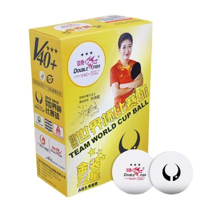 China ITTF Table Tennis Doublefish Table Tennis Balls Three Star White Ping Pong Balls for sale