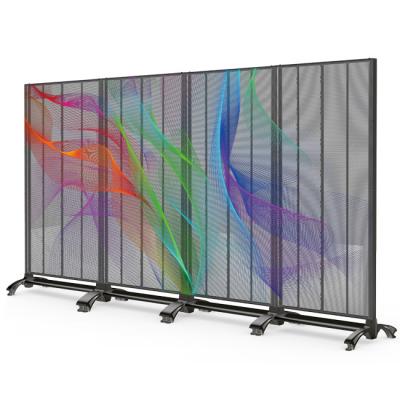 China Indoor Advertising Hd Led Transparent Glass Show Mesh Transparent Led Screen 3.9mm-7.8mm for sale