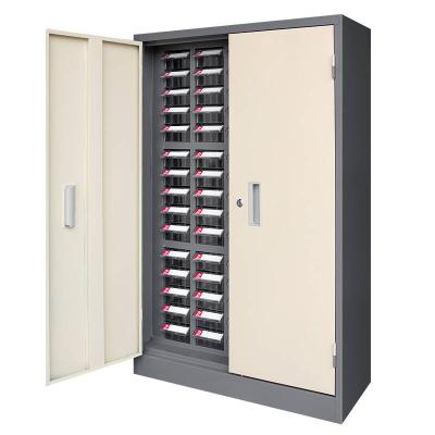 China Storage 75 Drawers Parts Cabinet With Door&Small Parts Storage Cabinet With Plastic Box for sale