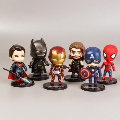 China TOY Wholesale America Superhero Series Anime Movie Characters MODEL Mini Decoration Car Collectible Figure Toys for sale