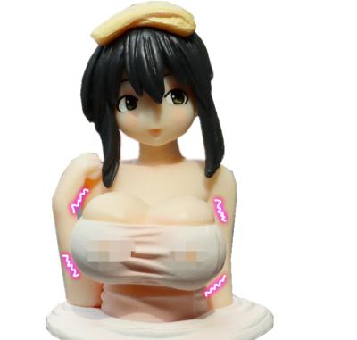 China Cartoon Toy Kawaii Chest Shaking 6cm genshiken kanako PVC Car Decoration Anime Resin Model Toy Anime Action Numbers for sale