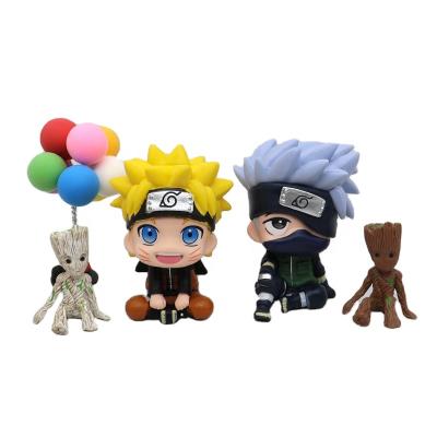 China Cartoon Toy UZUMAKI 10cm Naruto O Hatake Kakashi Cartoon Resin Model Toy Anime Action Numbers for sale