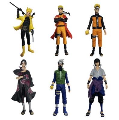 China MODEL TOY 6 Styles UZUMAKI 17cm Naruto Sasuke Uchiha Itachi Kakashi Cartoon Resin Model Toy Anime Action Numbers for sale