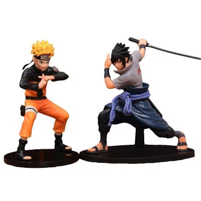 China Anime Toy Narutoes Shippuden 19cm PVC Resin Model Anime Toy Action Numbers Cartoon Narutoes Sasuke Uchiha for sale