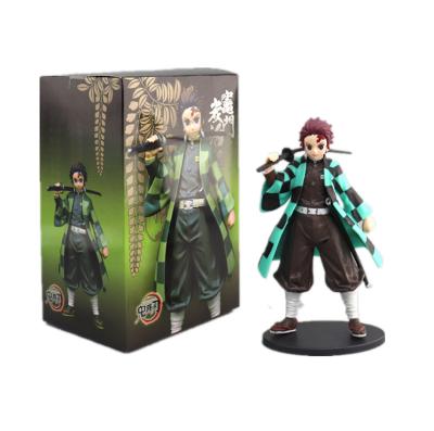 China 6 Styles Demon Slayer Environmental Friendly Kimetsu No Model Toy Anime Yaiba 15cm Kamado Nezoku Tanjiro PVC Resin Figures for sale