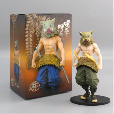 China Japanese PVC Anime Demon Slayer Hashibira Inosuke Action Number Toys Anime Figure Toys For Sale for sale