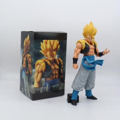 China Direct Sale Anime DBZ Saiyan Goku 31CM Super Yellow Hair Gogeta Action Number Toy Environmental Friendly China Factory for sale