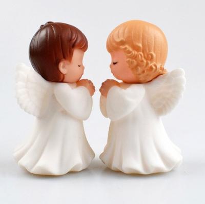 China Cake Decoration 2 Styles 7cm Angel Baby Cartoon Resin Model Toy Anime Action Numbers for sale