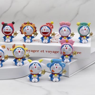 China Top Sale Cartoon Toy Amazon Doll 12pcs/set Doraemon Constellations Action Number For Gift for sale