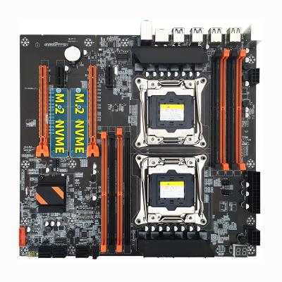 China Fast Shipping X99 Motherboard Intel CPU X99 LGA 2011-3 E5 V3 DDR4 RECC 256GB M.2 NVME NGFF USB3.0 E-ATX Desktop Dual Server for sale