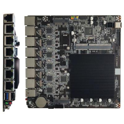 China Bay Trail Celeron J1900 Mini ITX Desktop Motherboard With 6 LAN Itx Firewall Motherboard Pfsense 6 Mini LAN J1900 OEM for sale