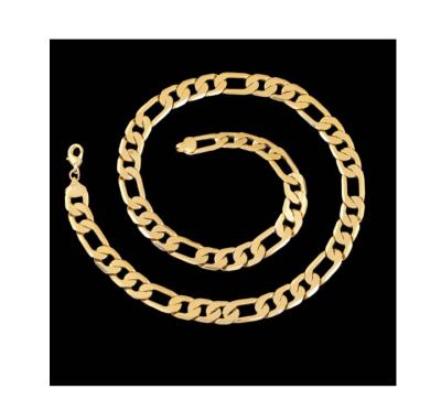 China High Quality Fashion Women Male Figaro Necklace 18K Gold Plated Simple Jewelry 3:1 Chain Necklace for sale