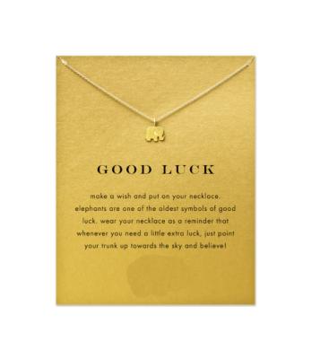 China Free Shipping High Quality Fashion Jewelry Elephant Good Luck Necklace Gold Necklace Silver Korean Pendant for sale