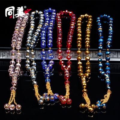 China Optimized Punk Cut 33 Prayer Beads Crystal Muslim Bracelet Islamic Bracelet Jewelry Wholesale for sale