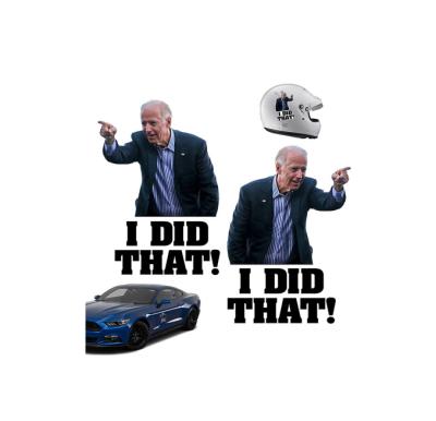 China High Quality 100pcs/bag I Made That Car Stickers Waterproof Joe Biden Decals Poster Cars Laptop Fuel Tank Decoration Funny Stickers DIY for sale