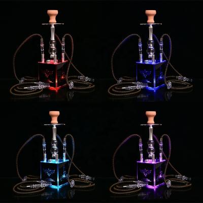 China New Design Acrylic Cup Made In China Hose Led Hookah for sale