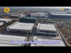 structural steel frame office building construction industrial prefabricated factory shed