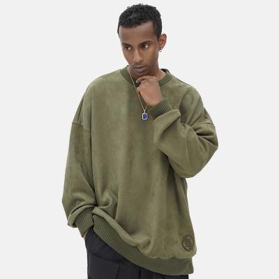 China High Street HCLITE Anti-pilling Oversized Men's Hoodies and Sweatshirts Suede Fabric for sale