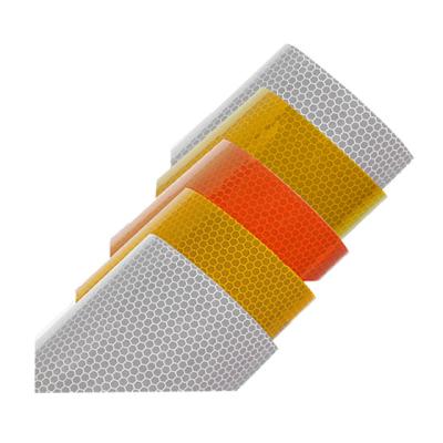 China Printing PVC Honeycomb Grade Traffic Safety Reflector High Intensity Sticker Covering Collar Flexible Tape Traffic Cone Reflective Sleeve for sale