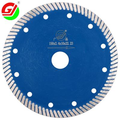 China High Quality 6 Inch 150mm Various Cut Stones Diamond Cutter Saw Blade For Cutting Dry Stone for sale