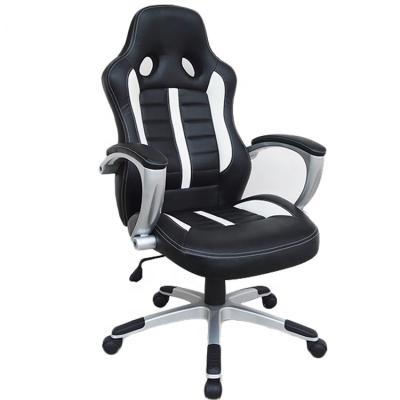 China (Size) Anji Premium High Back Leather Adjustable Black Gamer Chair Gaming Chair Executive PU Silla Gamer for sale