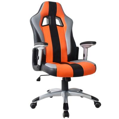 China (Height) KAIYI Adjustable Gaming Racing Orange Leather Office Computer Swivel Gaming Chair for sale