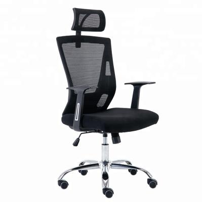 China Rotating Ergonomic Black High Back Mesh Managers Chair Breathable Desk for sale