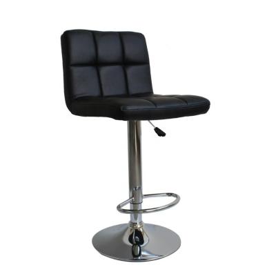 China High Quality Eco-friendly PU High Taburete De Bar Black Leather Bar Stools For Kitchen for sale