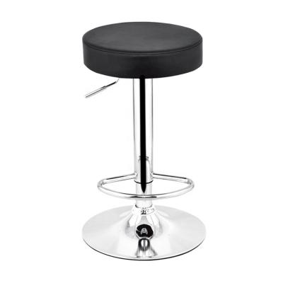 China Best Seller Eco - Friendly Moving Colorful Retro Round Shape PU Leather Swivel Stool Bar for sale