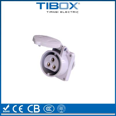 China Waterproof Industrial Connector IP44 Power Socket 16A Plastic Connector Plug for sale