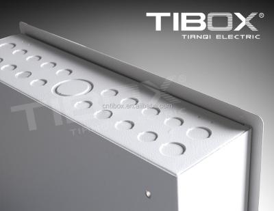 China TIBOX Metal Din-rail Mounting Control Panel Type Distribution Box Modular Enclosures Electrical Box Optional for sale