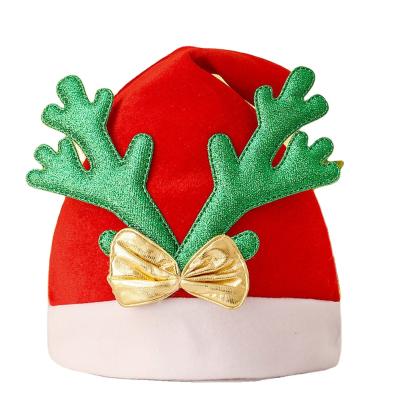 China Hot Selling Christmas Atmosphere Christmas Snowman Hat Children Christmas Cartoon Decoration Plush Non-woven Fabric Adult Antlers Christmas Supplies for sale