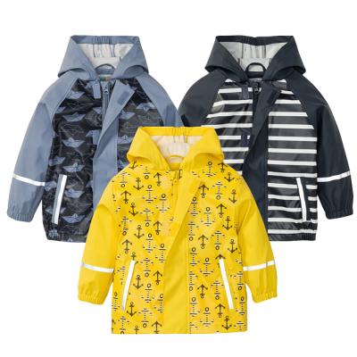 China Bachelor's waterproof clothing children wear rain coats rain wear clothing jackets children wear rain coats for sale