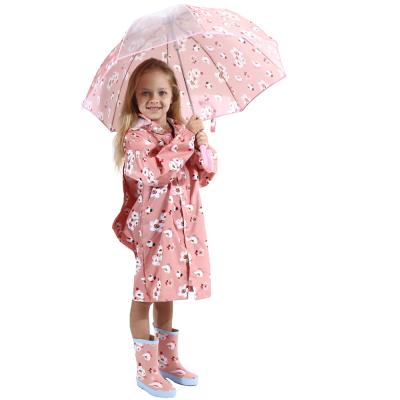 China Bachelor's Rainwear Waterproof Clothes Wear Outdoor Kids Girls Rain Jacket Hooded Waterproof Rain Coats for sale