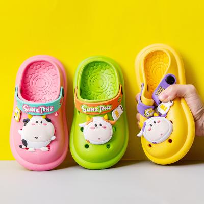 China 2021 New Style Breathable Summer Baby Beach Slippers Kids Shoes Cute Boy Girl EVA Breathable Clog Leisure Soft Unique Sandals for sale