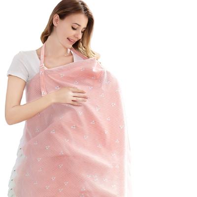 China Eco-friendly Colorful 100% Cotton Breastfeeding Nursing Cover For Mother for sale