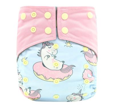 China Baby Printed Bamboo Cloth Diaper Pocket Washable Training Pants Cartoon Baby Diaper for sale