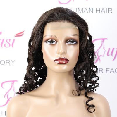 China High Quality Body Wave 4*4 5*5 Lace Closure Wig Cuticle Aligned Loose Curly Loose Wave Lace Front Wigs Transparent Lace Wigs for sale