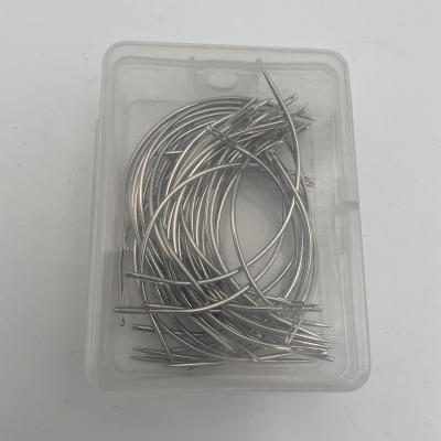 China Wholesale Price C Stainless Steel Jufasi Curved Needles Sewing Hair Weave Needles For Wig Making for sale