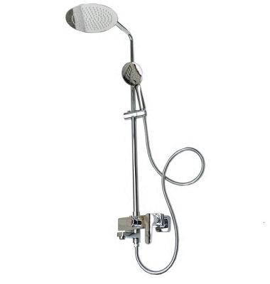 China With Wholesale Brass Square Faucet Shower System Factory Bathroom Mixer Hot Cold Bath Shower Set for sale