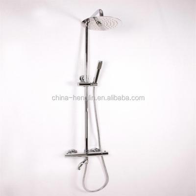 China With TSS0008 Slide Bar Around Good Quality Thermostatic Rainshower Kits, Bath Shower Combination Faucet for sale