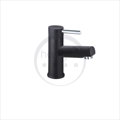 China Metered Faucets Black Wash Hand Basin Water Paint Brass Mixer Tap for sale