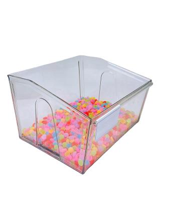 China Custom Clear Plastic Food Container Box Retail Store Food Container Box With Lids For Nut Box Food Display for sale