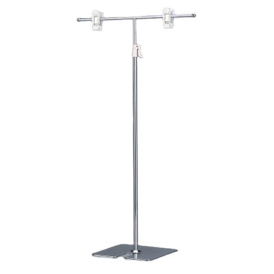 China Product Display Stand Stainless Steel T Shape Promotion Retail Display Stands For Product Display Stand for sale