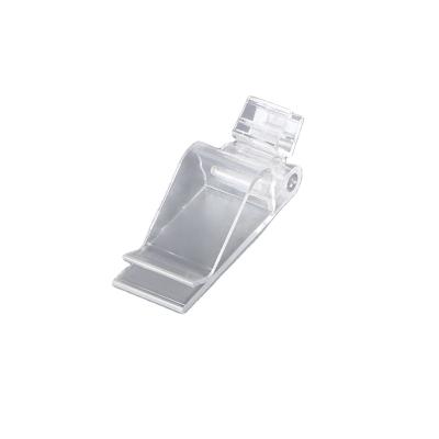 China Good Quality Plastic Clip Holder Mini Clip Flexible Clip Holder Sign Clip Holder For Supermarket Promotion for sale