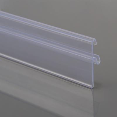 China High Quality Supermarket Retail PVC Label Holder PVC Plastic Acrylic Label Holder For Shelves for sale