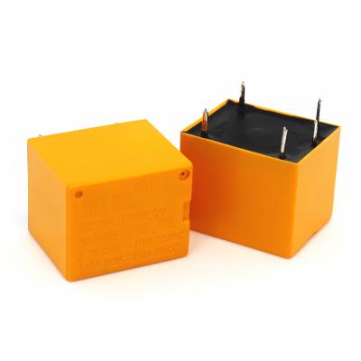 China 5a 7a relay PCB HK relay JQC-3F T73 10A sealed yellow color 12V 5PIN suger cube relay for sale